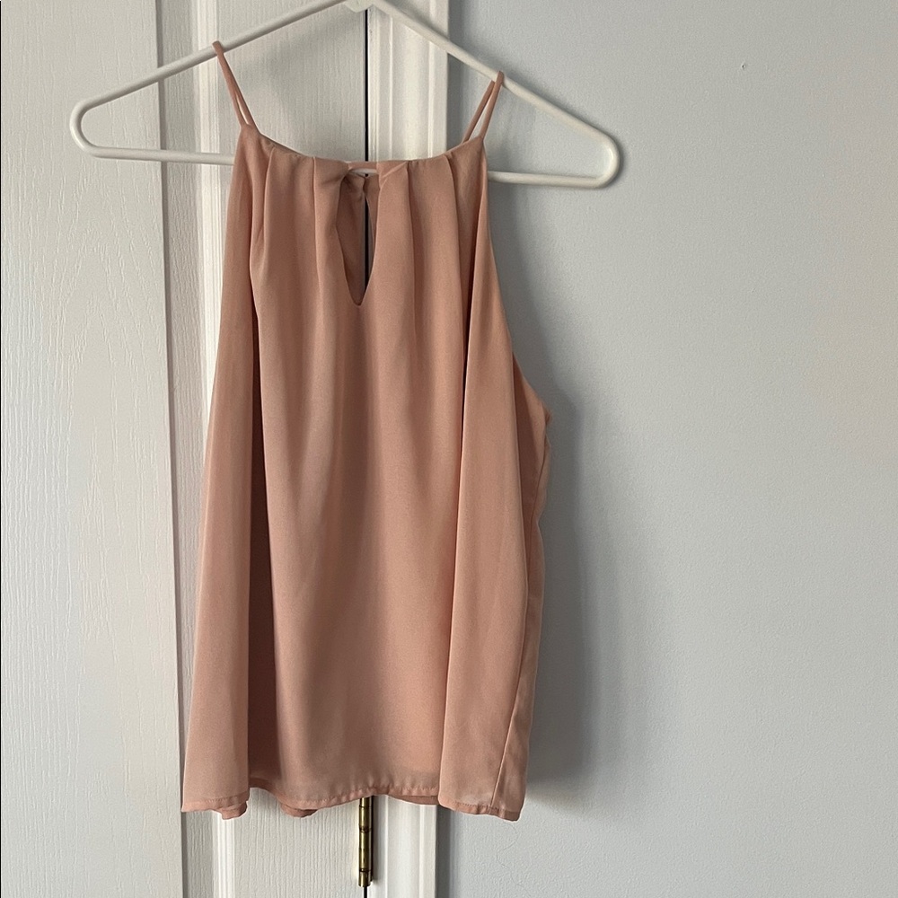 Monteau Blush Sleeveless Blouse